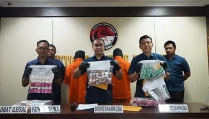 Polda Bali Gagalkan Peredaran Obat Keras Ilegal Senilai Rp2 Miliar, Dua Pria Ditangkap